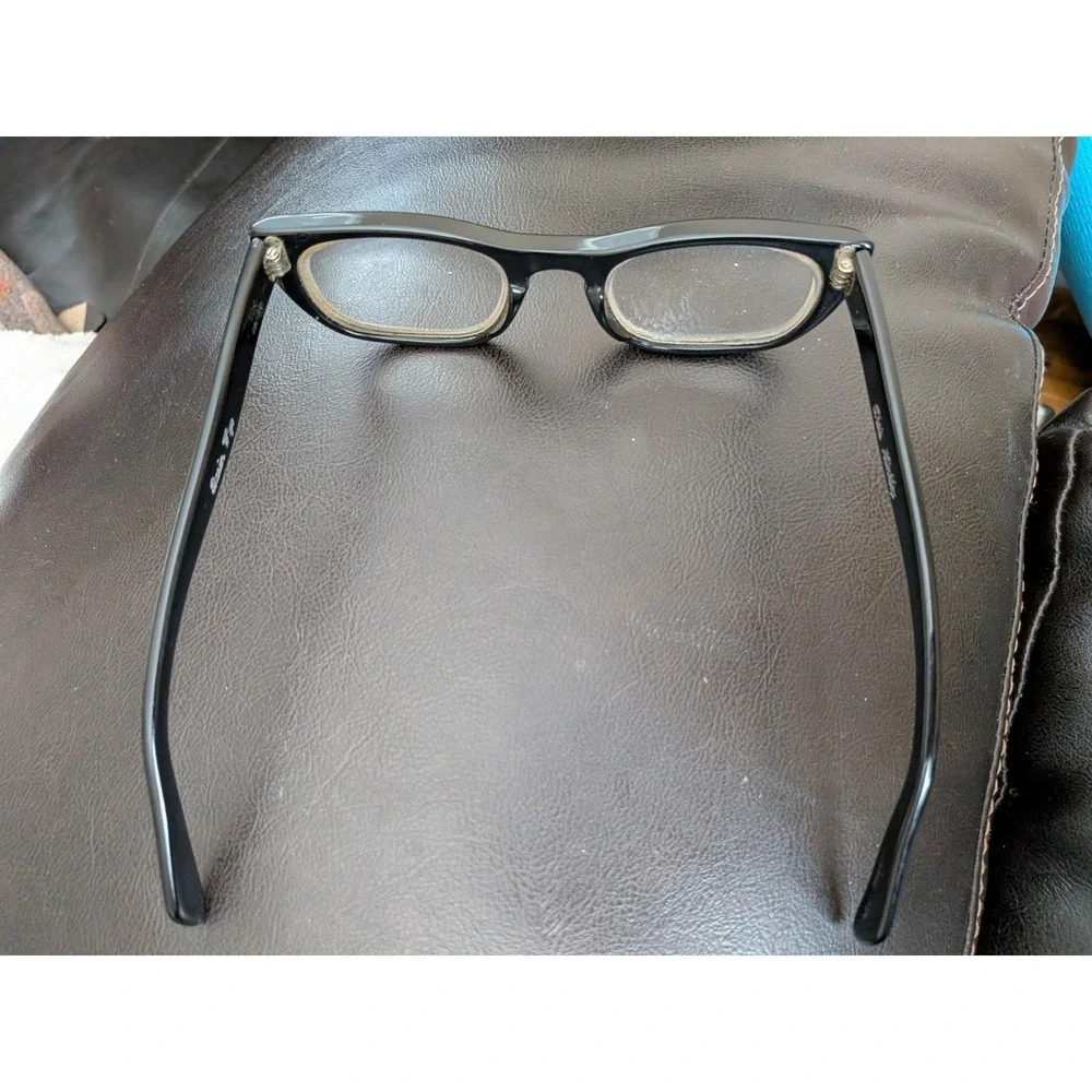 Vintage Universal Black Mens 5 3/4 Eye Glasses Frames 48-22
